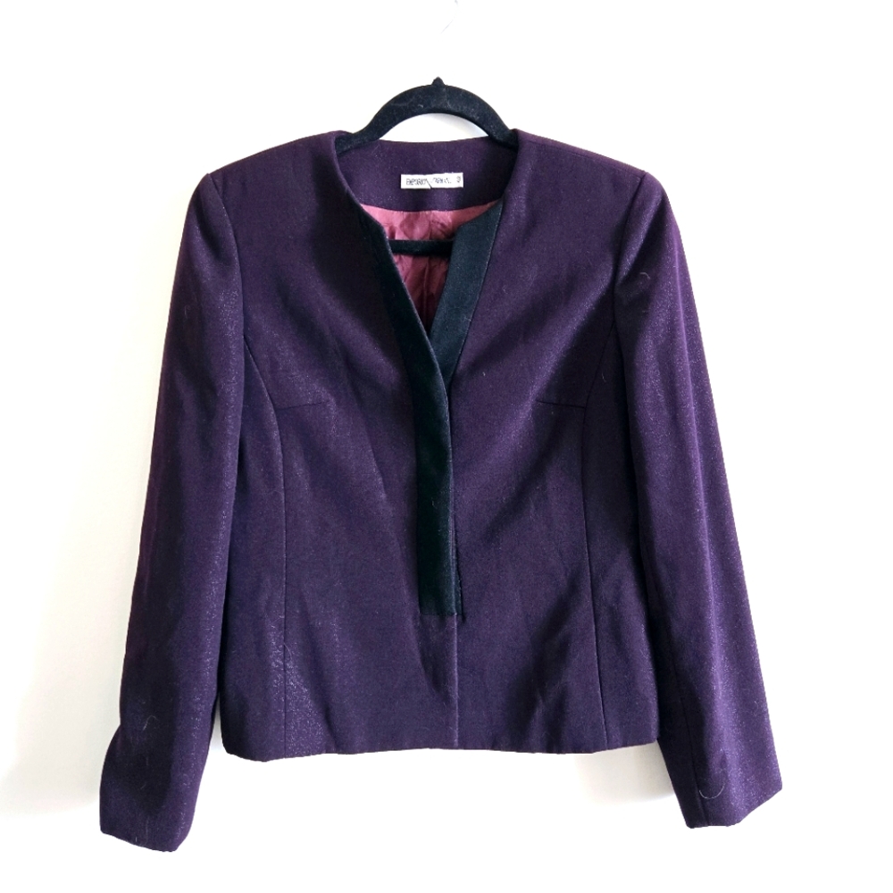 EMPORIO ARMANI I IT42 (M) Vintage Blazer Suit Jacket I Dark Purple Red